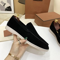 Mocassins Homme Originaux en Daim à Enfiler – Confortables et Polyvalents pour Toutes Saisons – Semelle en Caoutchouc – Modèle LP pour le Commerce International
