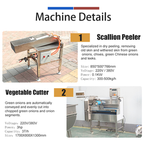Machine commerciale pour peler et hacher les oignons verts, les échalotes et les ciboules - Product Image 2