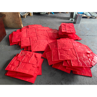 Moule à briques en plastique ABS Reazone, motif chevrons, pour béton, gaufrage extérieur, forte résistance, installation de barres d'armature, modèle RZR