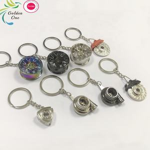 Promoción personalizada caja de cambios palanca de cambios fuerte 3D llaveros Personalizados <span class=keywords><strong>Mini</strong></span> Auto Turbo piezas de coche grabado Metal 3D llavero - Product Image 6