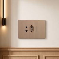 Interrupteur mural électrique standard américain à motif géométrique, échantillon disponible, idéal pour la rénovation d'appartements KLASS