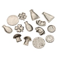 Pièces de monnaie porte-bonheur en alliage étain-bismuth 3g, moulées sous pression et électroplaquées, de marque JX, personnalisables, pour cadeaux de fêtes, vente en gros