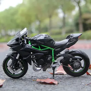 Maisto 1:12 Motocicleta Kawasaki Ninja H2 R Modelo H2r Estático De Fundición A Presión Vehículos Coleccionables Pasatiempos Juguetes De <span class=keywords><strong>Moto</strong></span> Regalos - Product Image 3