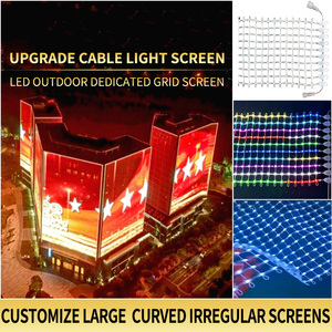 RGB pixel Màn hình Led ngoài trời chiếu sáng không thấm nước lập trình hiển thị trong suốt - Product Image 4