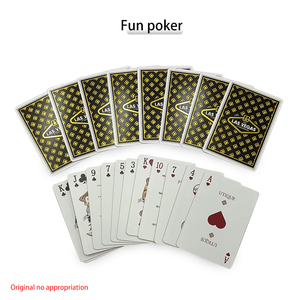 Бесплатный образец индивидуального дизайна печати и логотипа высокого качества с золотыми краями и золотой штамповкой глянцевая лакированная Бумага Игральные карты для покера - Product Image 3