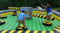 Juego Inflable de Obstáculos Giratorio para Carnaval, Tipo Wipeout