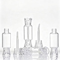 Offre Spéciale – Emballage Cosmétique Personnalisé – Tubes de Brillant à Lèvres en Forme de Bonbon 8ML Couleurs Assorties – Tubes de Rouge à Lèvres Vides Transparents/Rose/Rouge