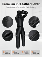 Mannequin de combat debout, mannequin de boxe, mannequin d'entraînement MMA pour la boxe, le judo et la pratique des arts martiaux, la lutte contre les incendies et les secours