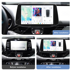 DUDUAUTO UIS7870 Radio de coche 2K UHD GPS de doble banda Multimedia Android Auto inalámbrico CarPlay 1DIN para Hyundai I30 2017 2018 - Product Image 3