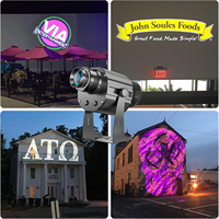 Projecteur LED Gobo 50W pour logo, étanche IP67, éclairage de sol personnalisé pour passage piéton, télécommande, signalisation extérieure