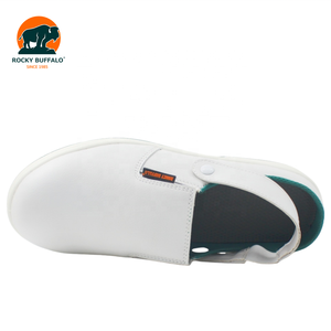 Zoccoli di Sicurezza Rocky Buffalo con Logo Personalizzato, in Microfibra Bianca, Resistenti all'Acqua, Suola in PU SR, Puntale in Acciaio, per Lavoro e Interni - Product Image 6