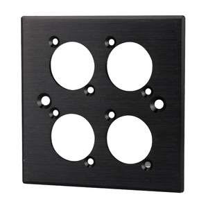Plaque murale/plaque frontale en alliage d'aluminium <span class=keywords><strong>SETO</strong></span> 1/2/3/4 ports, module jack Keystone 1 gang type 86 Cat3/Cat5e/Cat6/Cat6A - Product Image 4