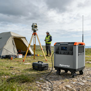 BIGINVERTER Station d'alimentation portable industrielle 5000W LiFePO4 pour l'utilisation en usine, atelier, chantier de construction - Product Image 3