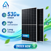 AILI 565WPERC Panneau Solaire Monocristallin à Demi-Cellules de Haute Efficacité 23,5% Grade A Certifié TUV 144 Cellules pour Système Photovoltaïque Raccordé au Réseau Domestique