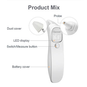 Berrcom Termometer Dahi Bayi, Termometer Dahi Elektronik Tampilan LCD Cerdas dengan Penutup Probe - Product Image 2