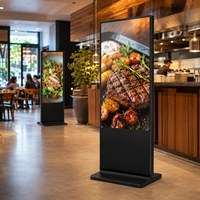 Kiosco Publicitario con Pantalla Táctil LCD 4K de 43 Pulgadas, para Uso en Interiores, Centros Comerciales, Metro, con SDK, Póster Digital, Animaciones y Gráficos