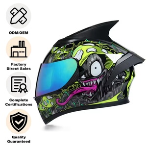 Casques de moto modulaires de forme unique avec un design amusant, <span class=keywords><strong>casque</strong></span> de moto cool en forme de requin - Product Image 1