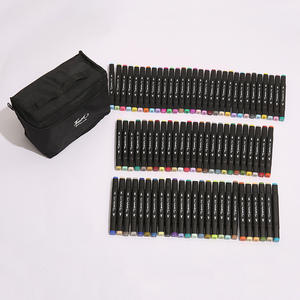   <span class=keywords><strong>Meilleur</strong></span> vendeur Ensemble de marqueurs d'art Encre permanente à base d'<span class=keywords><strong>alcool</strong></span> Pointe double pinceau Ensemble de marqueurs d'art pour artiste Livre Esquisse Dessin - Product Image 4