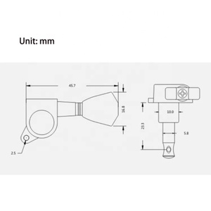 מכירה חמה T סִגְנוֹן Chrome 3L3R מכוונים אטומים ראשי מכונות לגיטרה יתדות כוונון לגיטרה חשמלית LP סִגְנוֹן - Product Image 2