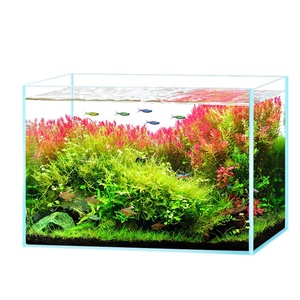 Filtre pour aquarium écologique en <span class=keywords><strong>verre</strong></span> de 120 L avec éclairage LED pour aquarium, forme rectangulaire, utilisation sur le bureau - Product Image 5