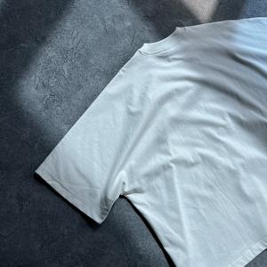 T-Shirt <span class=keywords><strong>di</strong></span> alta qualità fornitore <span class=keywords><strong>di</strong></span> abbigliamento da strada Cropped Boxy Fit t-Shirt con stampa personalizzata logo oversize 275G t-Shirt per gli uomini - Product Image 2