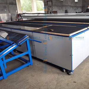 Semi-automatic <b>Laminated</b> Glass Cutting <b>Machine</b> PLC Control Dual Cutters Work Simultaneously to Guarantee Consistent Cutting Sell - Product Image 2