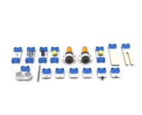 Kit Robotique Éducatif DIY Programmable Robot Modèle Jouet avec PE Brique Style pour Construction Thème Boîte Emballée Ensembles