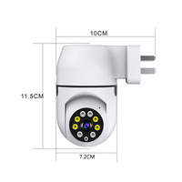 Caméra de sécurité intelligente WiFi A11 HD 1080P, caméra IP sans fil avec audio bidirectionnel, vision nocturne infrarouge, caméra de surveillance à domicile