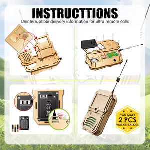 Kit <span class=keywords><strong>de</strong></span> construction <span class=keywords><strong>de</strong></span> talkie-walkie mobile pour enfants, talkie-walkie pour enfants, jouets STEM pour garçons et filles - Product Image 3