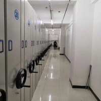 Étagères de rangement d'archives modernes réglables, rayonnages mobiles/armoires mobiles/bibliothèques pour bibliothèques, gymnases et bureaux - Mobilier de bureau et d'archives