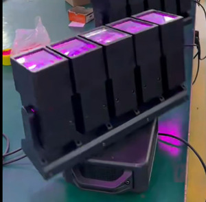 Luz de haz LED RGBW de 5 x 60 W con dedos dorados, ángulo de luz de 2,8 a 31 grados, ángulo de enfoque de 5 a 60 grados, <span class=keywords><strong>efectos</strong></span> de estroboscopio de velocidad múltiple - Product Image 6