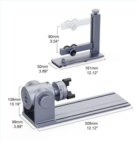 Extension rotative LaserPecker, accessoire rotatif de 1 mm à 145 mm de diamètre pour la gravure de tasses, de bagues et de bijoux, en alliage d'aluminium LaserPecker