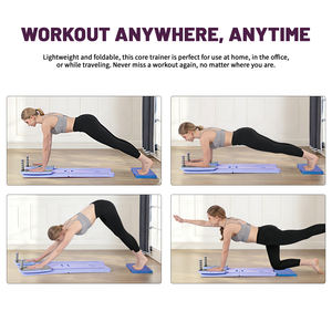 <span class=keywords><strong>Reformer</strong></span> de Pilates pliable en gros avec minuteur, planche de Pilates multifonctionnelle pour l'entraînement abdominal à domicile - Product Image 4