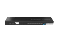 Commutateur KVM USB 8-en-1 avec 8 ports, câble KVM spécifique et interface HDMI