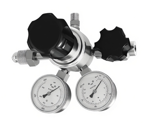 Regulador Manual Roscado con Brida SS316 con Manómetro de Alta Reducción para Tuberías de Gas y Agua - Product Image 4