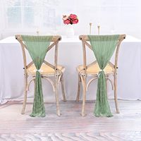 Nœuds de chaise en gaze vert foncé élégants pour mariages, banquets, fêtes, décorations de dossier de chaise en tissu de fromage