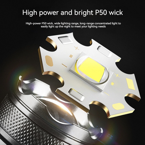 Senter <span class=keywords><strong>Led</strong></span> taktis Super terang 10000 Lumen, Senter berkemah luar ruangan 3mode tahan air kuat