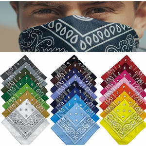 Groothandel Promotionele Custom Logo Levendig Bedrukt Katoen Sport Hoofddeksjaal Effen Doek Paisley <span class=keywords><strong>Bandana</strong></span> - Product Image 1