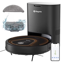 Robot Vacuum Cleaner dan Mop Bagotte 2-in-1 dengan Sistem Pembersihan Otomatis, Bertenaga Baterai, dan Filter Air untuk Kebersihan Rumah Tangga, Hotel, dan Garasi