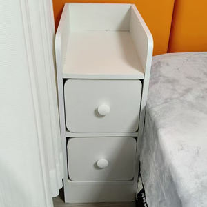 Mesa de Noche Multifuncional de Diseño Moderno Ultra Estrecha, Gabinete de Almacenamiento de Roble, Mueble de Dormitorio Fácil de Instalar - Product Image 4