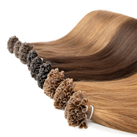 Extensiones de Cabello con Punta de Queratina SDD HAOHAO HAIR 12A, Cabello Humano de Doble Trama, Todos los Colores, con Mechas, Venta al por Mayor para Salones