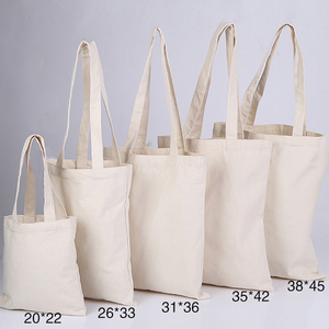 Bolso de mano de lona de color sólido reutilizable barato Logotipo de impresión personalizado liso blanco algodón en blanco estilo de moda hombro Uso de <span class=keywords><strong>supermercado</strong></span> - Product Image 5