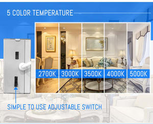 צפות gimbal 4 אינץ במורד 5cct 10w 900lm remed spot spot light unlight עם תיבת צומת - Product Image 5