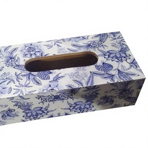 Meena – Distributeur de mouchoirs en MDF imprimé, classique et élégant, en bois, fait main, écologique, pour la décoration de table - Product Image 5