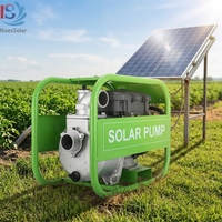Pompe centrifuge de surface hybride AC/DC sans balais de 3 pouces, 1500W, 2HP, alimentée par énergie solaire pour l'irrigation agricole