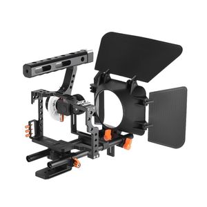 Stabilisateur vidéo DSLR, cage pour caméra de réalisation de films avec système de tige de 15 mm, kit de montage pour <span class=keywords><strong>Sony</strong></span> A7/A7II/A7s/A7r/A7Rii Panasonic GH4 - Product Image 5