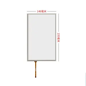 10.1 Inch 4 Wire Resistive Touch Screen Transparent Display Touchscreen For Monitor