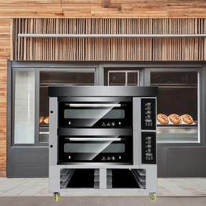 Horno eléctrico de cubierta con infusión de vapor Uso comercial Base de piedra Horno de cubierta <span class=keywords><strong>para</strong></span> pan artesanal Uso de <span class=keywords><strong>pizza</strong></span> - Product Image 4
