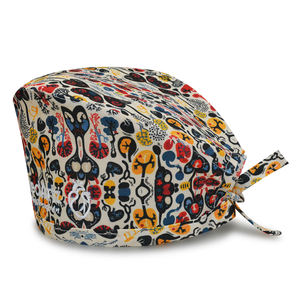 Wholesale Cheaper Custom Surgery <b>Caps</b> Nurse Accessories Pet Hospital Doctor Work Hat Full Printed <b>Scrub</b> <b>Cap</b> Surgical Hats - Product Image 2