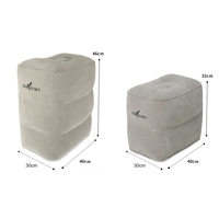 Coussin de repos gonflable à double couche pour le voyage en avion